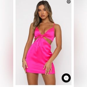 Let’s Run Away Mini Dress Hot Pink